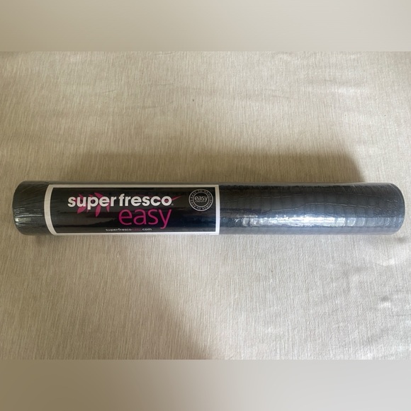 NWT Super Fresco Easy Wallpaper 1 Roll 32-659 Crocodile Black 10.05m x .52m - Picture 4 of 5